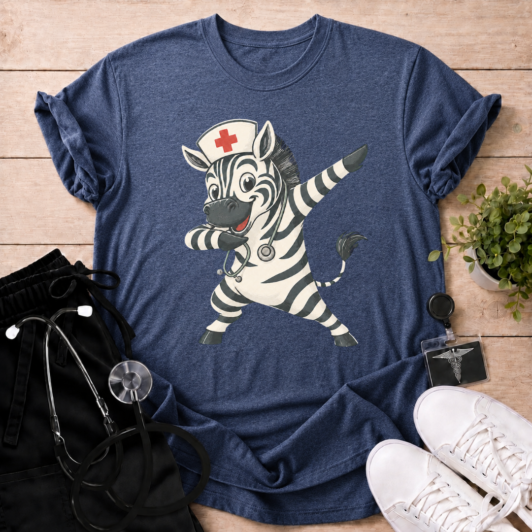 Zebra Nurse T-Shirt