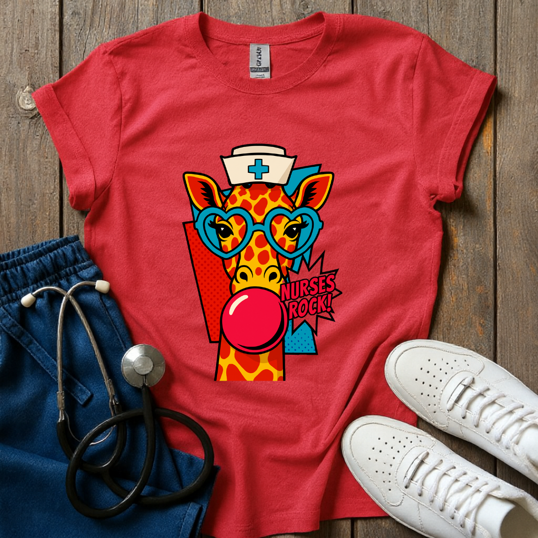 Nurse Giraffe T-Shirt