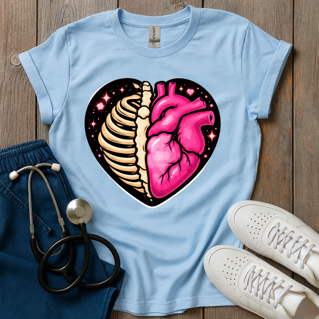 Half Bone, Half Heart T-Shirt