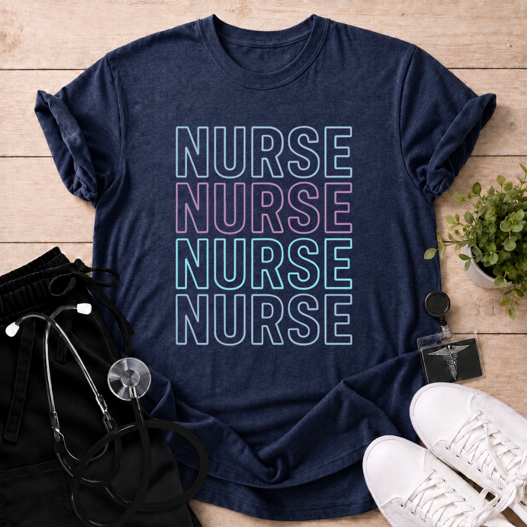 Neon Nurse Stack T-Shirt