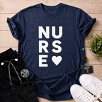 Nurse Heart Stack T-Shirt