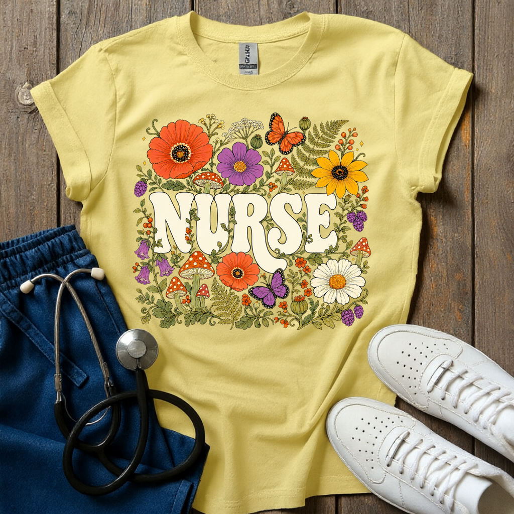 Botanical Nurse T-Shirt