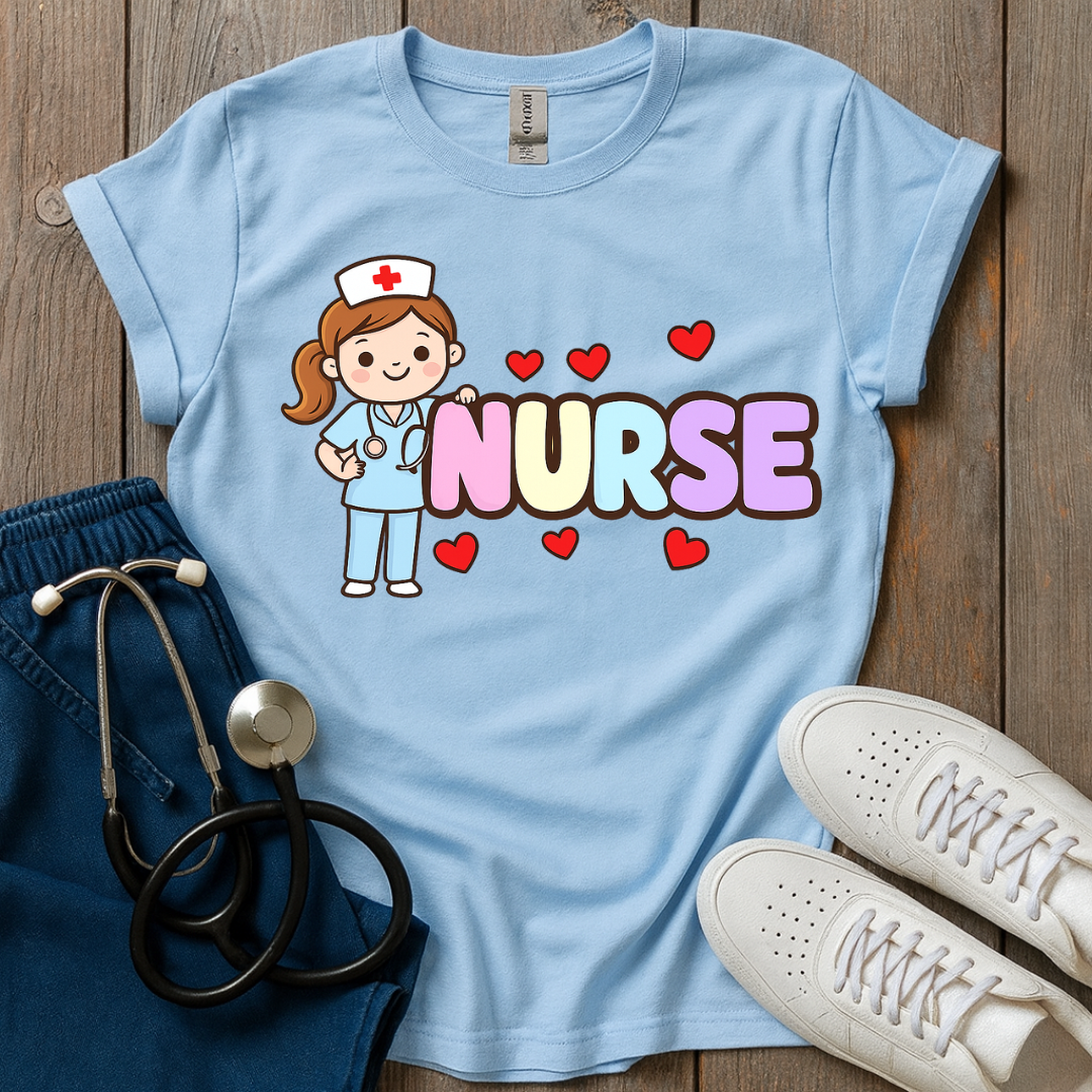 Cute Nurse Love T-Shirt