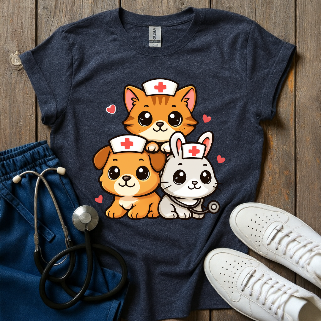 Cute Animal Nurses T-Shirt