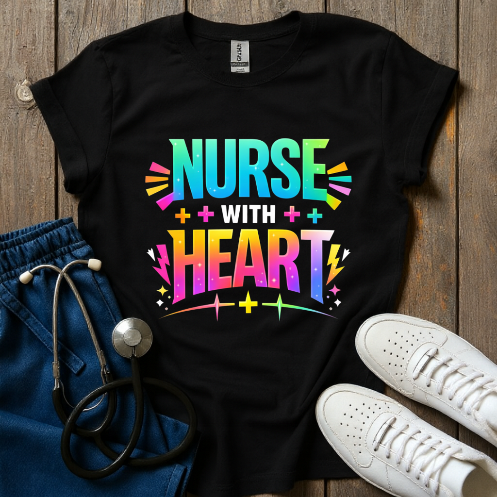 Nurse With Heart  T-Shirt