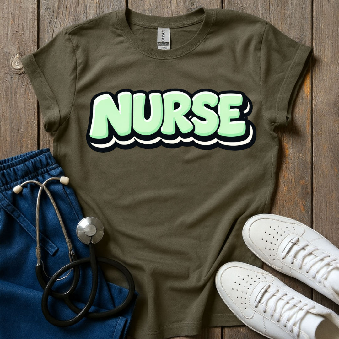 Mint Pop Nurse T-Shirt
