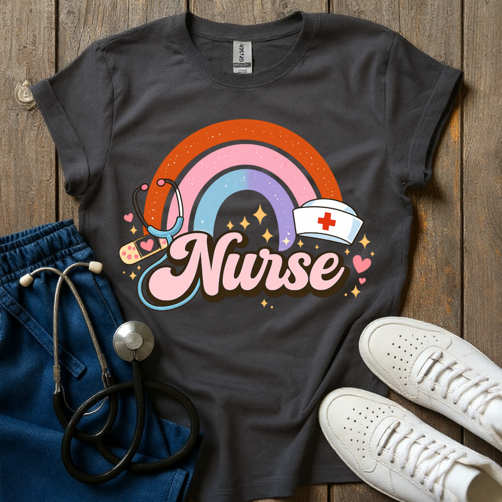 Rainbow Nurse Energy T-Shirt