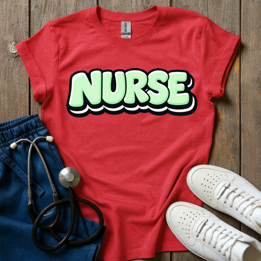 Mint Pop Nurse T-Shirt