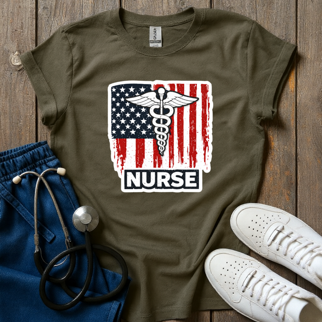 Flag Nurse T-Shirt