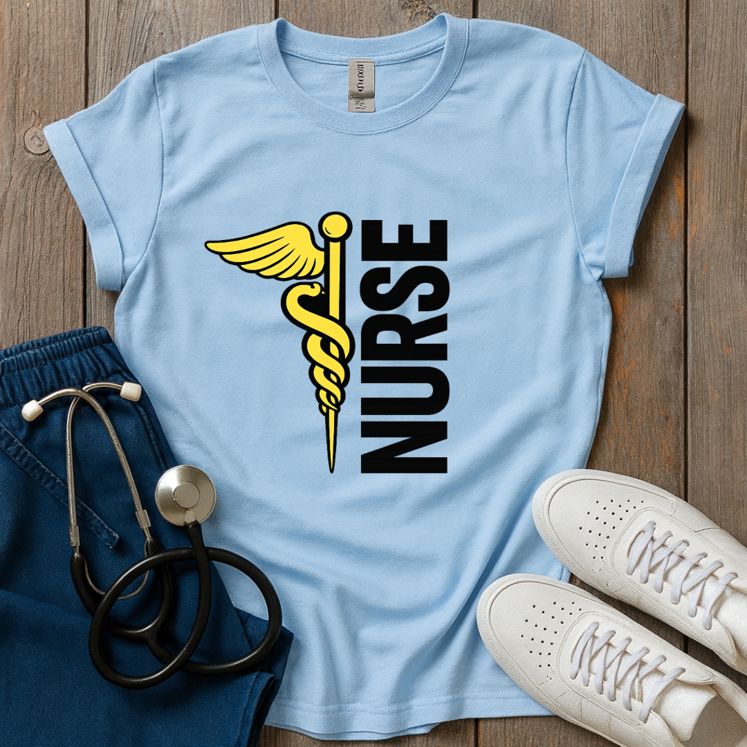 Golden Nurse Symbol T-Shirt