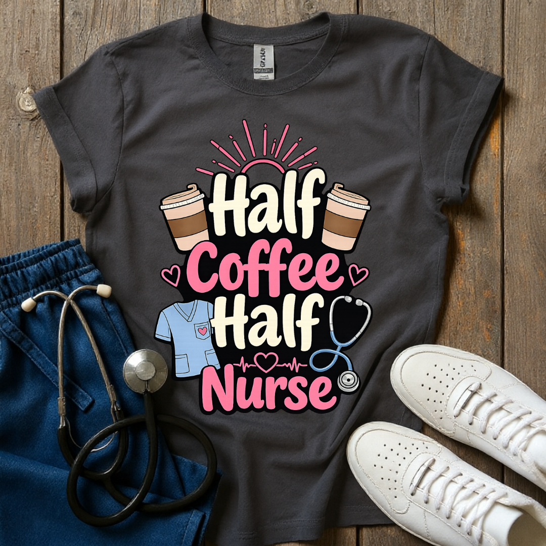 Half Coffee Half Nurse T-Shirt