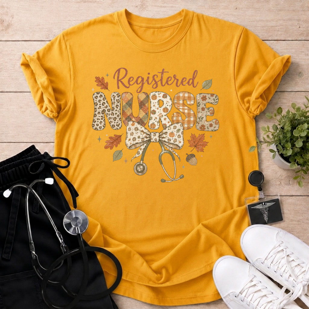 Fall Floral RN T-Shirt