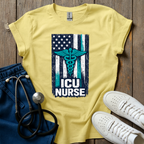 ICU Nurse Flag T-Shirt