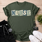 Retro Nurse Letter Cards T-Shirt