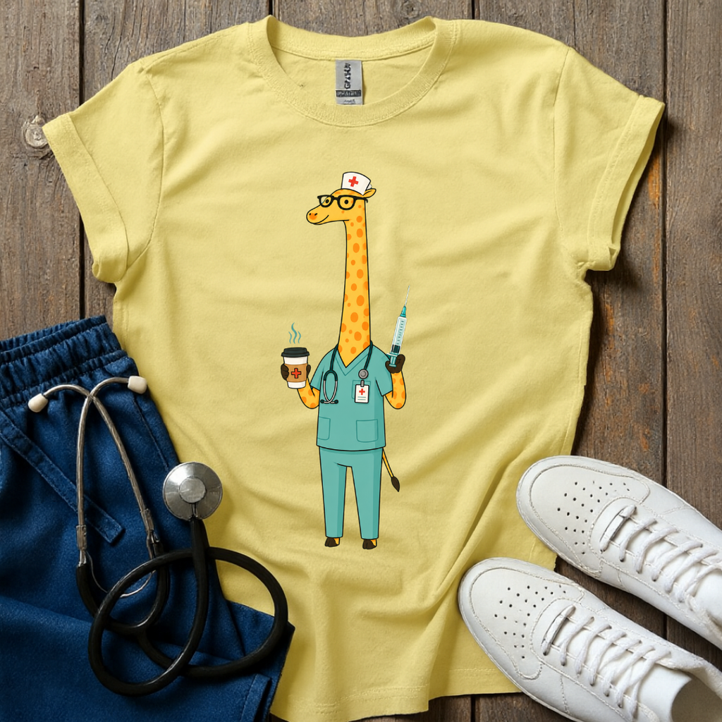 Giraffe Nurse T-Shirt