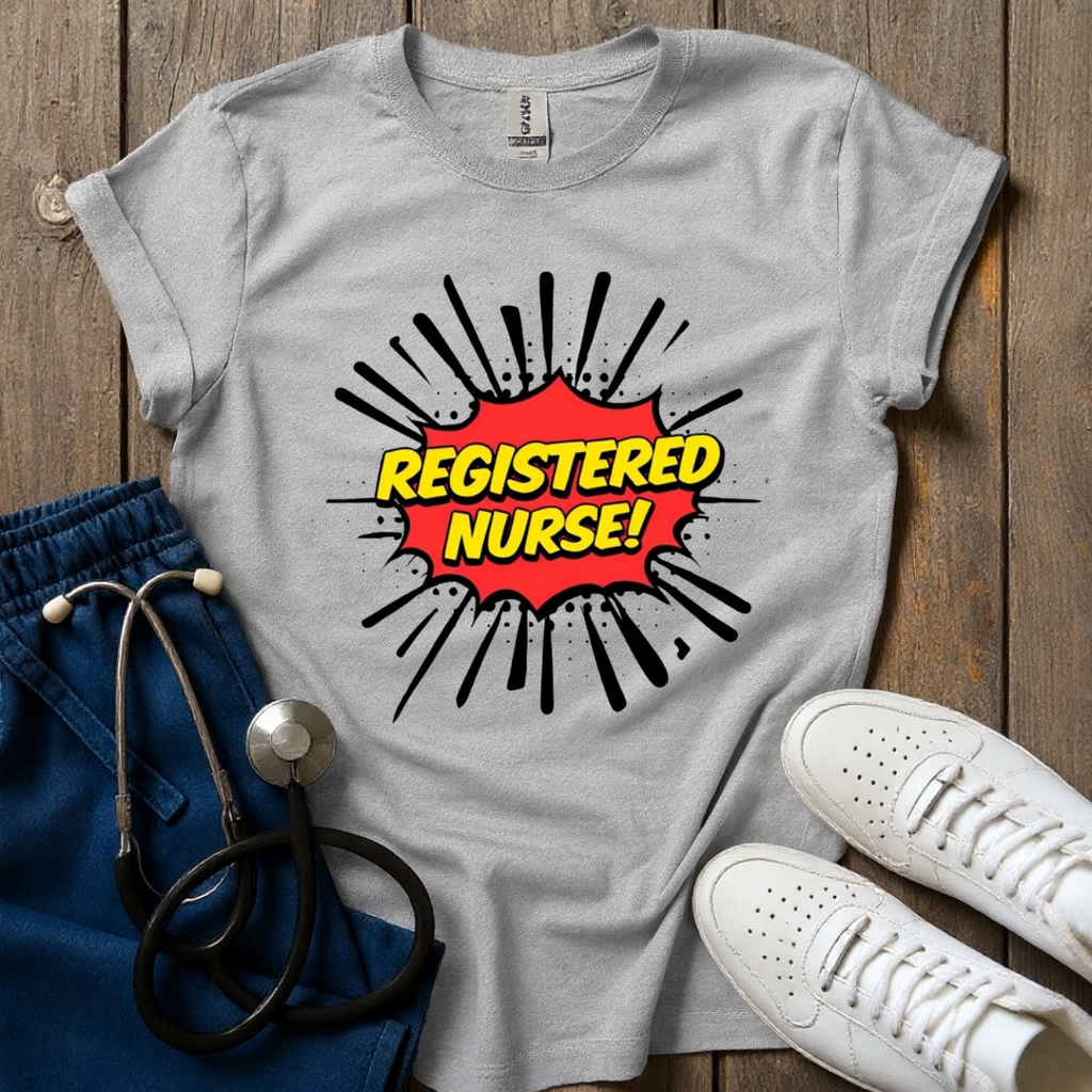 Comic Registered Nurse T-Shirt