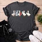 Dialysis Geese in Line T-Shirt