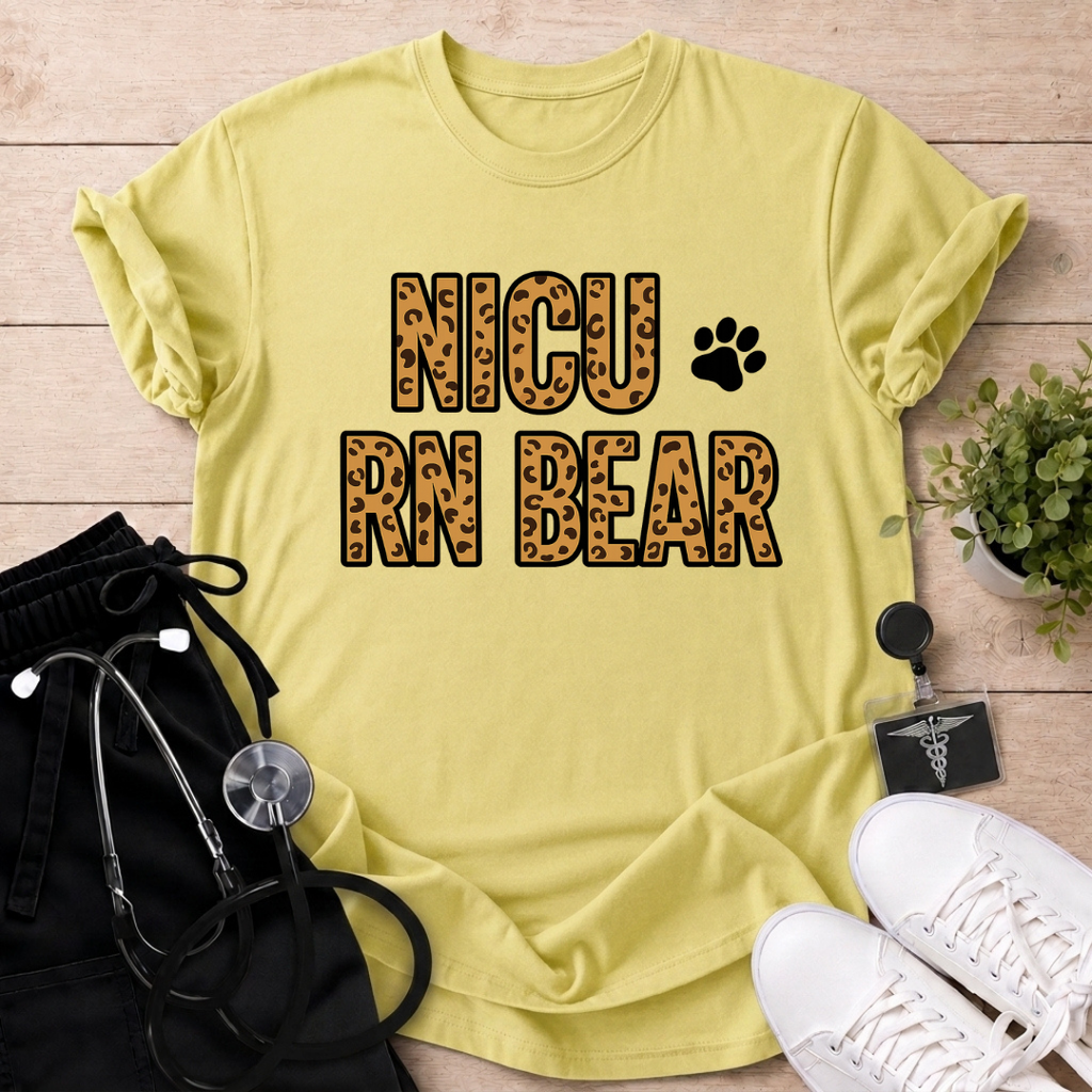 NICU RN Bear T-Shirt