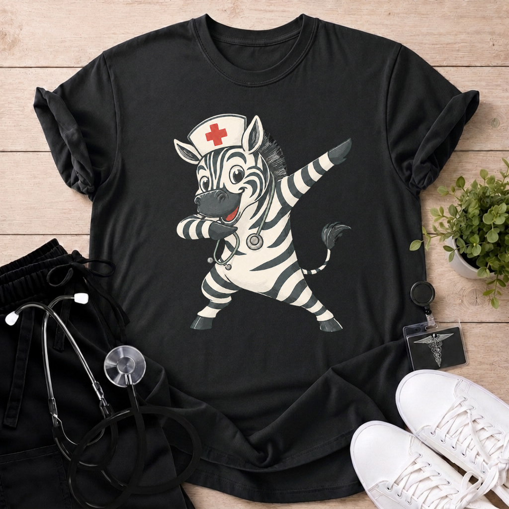 Zebra Nurse T-Shirt