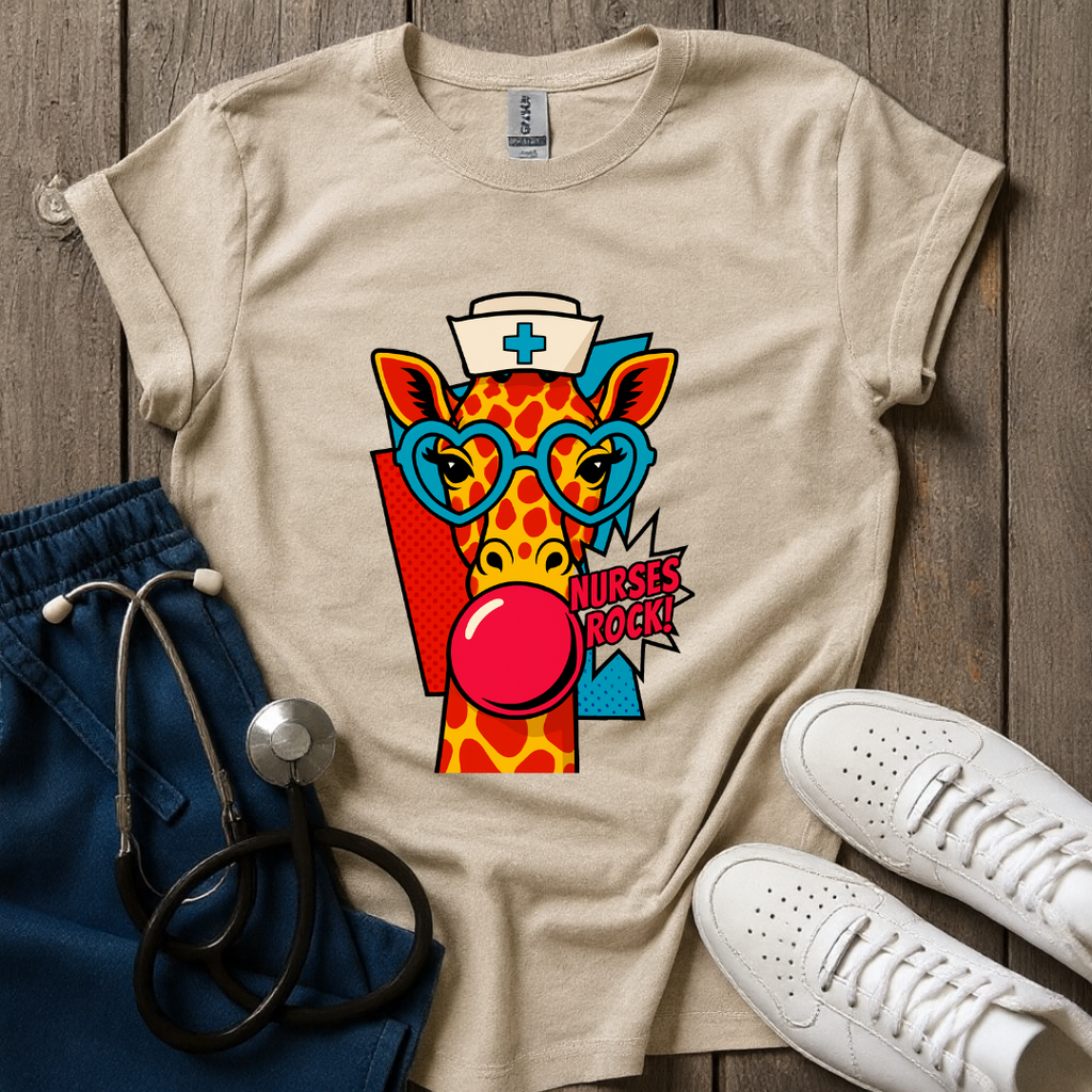 Nurse Giraffe T-Shirt