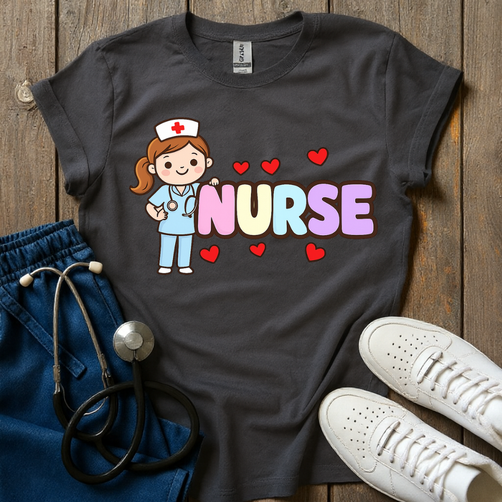 Cute Nurse Love T-Shirt