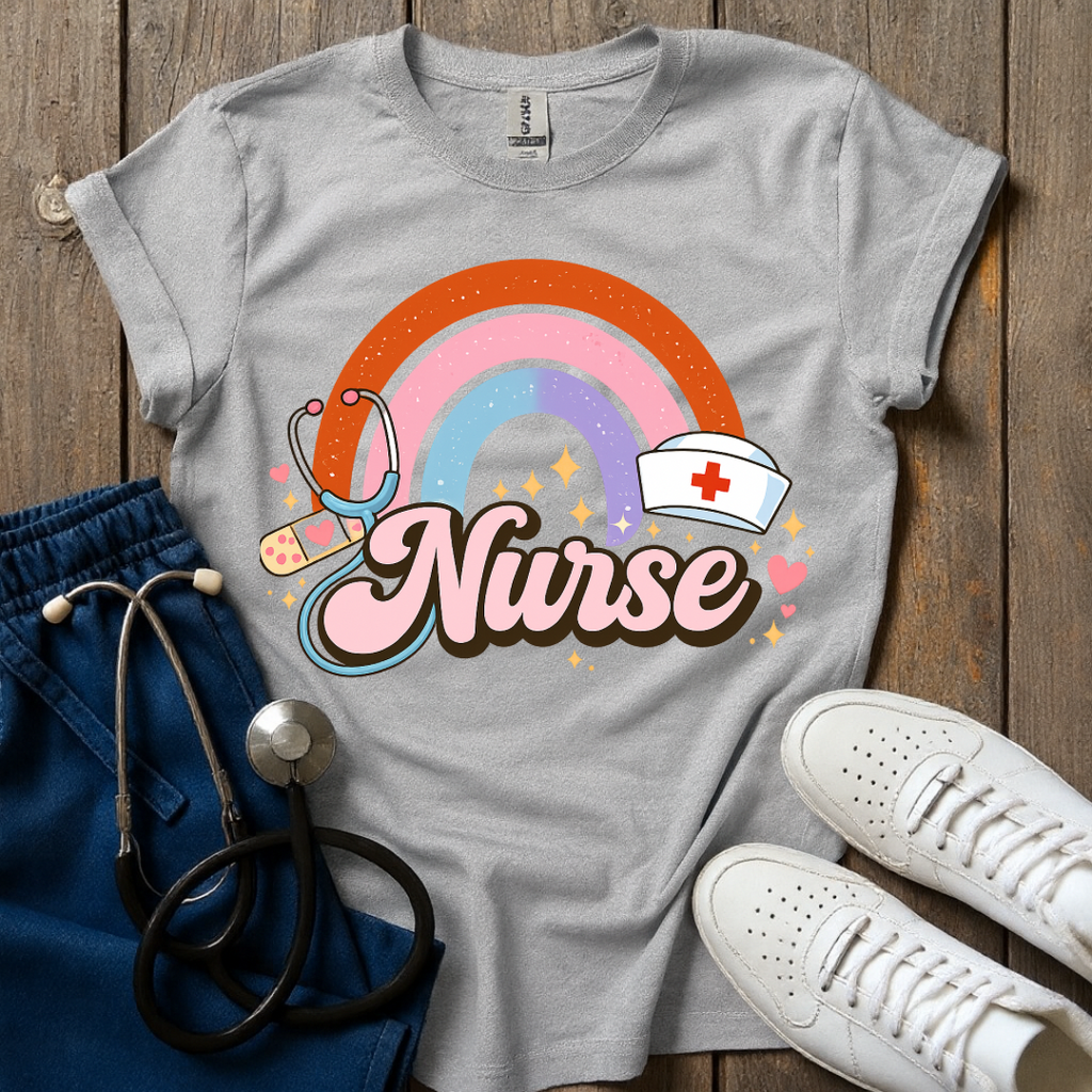 Rainbow Nurse Energy T-Shirt