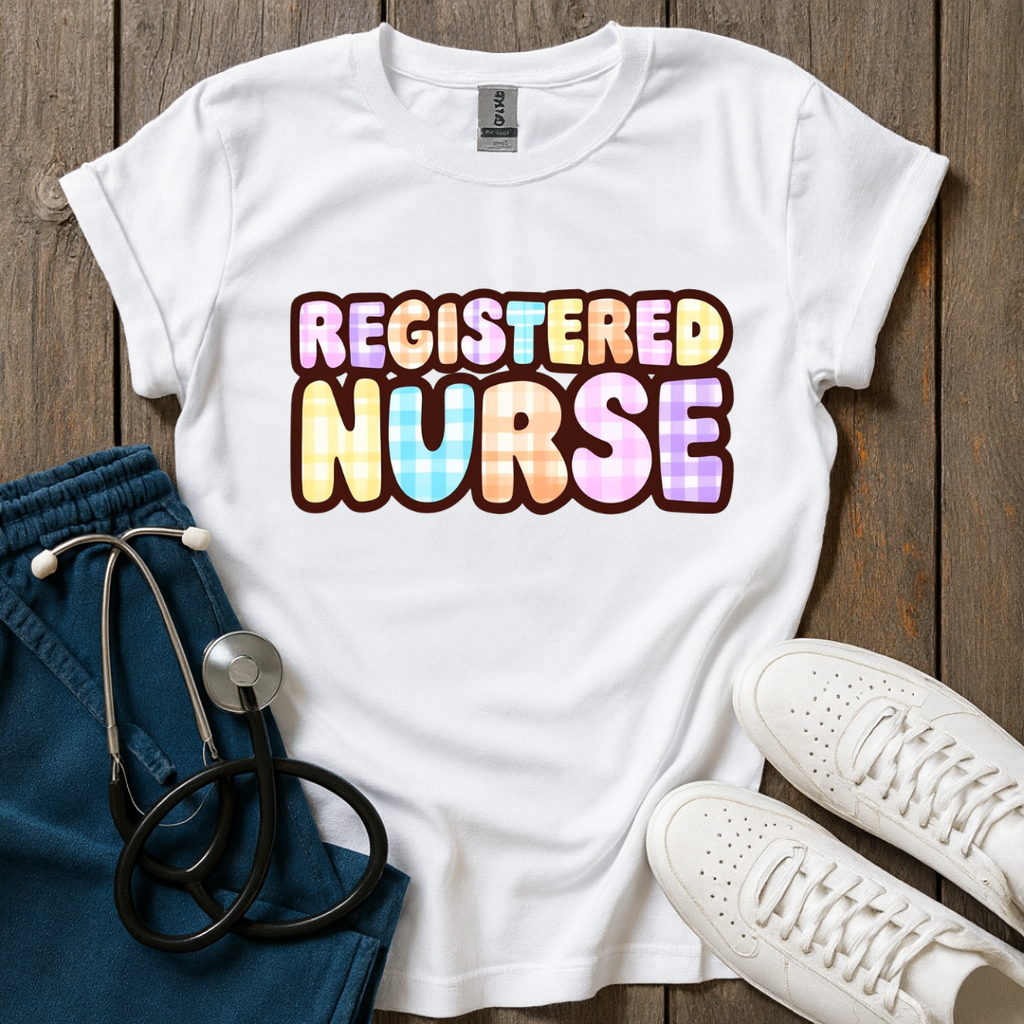 Plaid Nurse T-Shirt