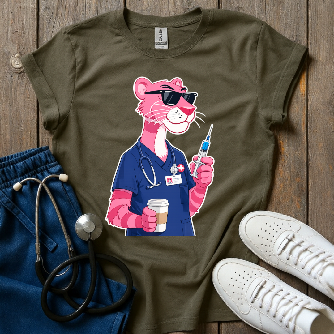 Pink Panther Nurse T-Shirt