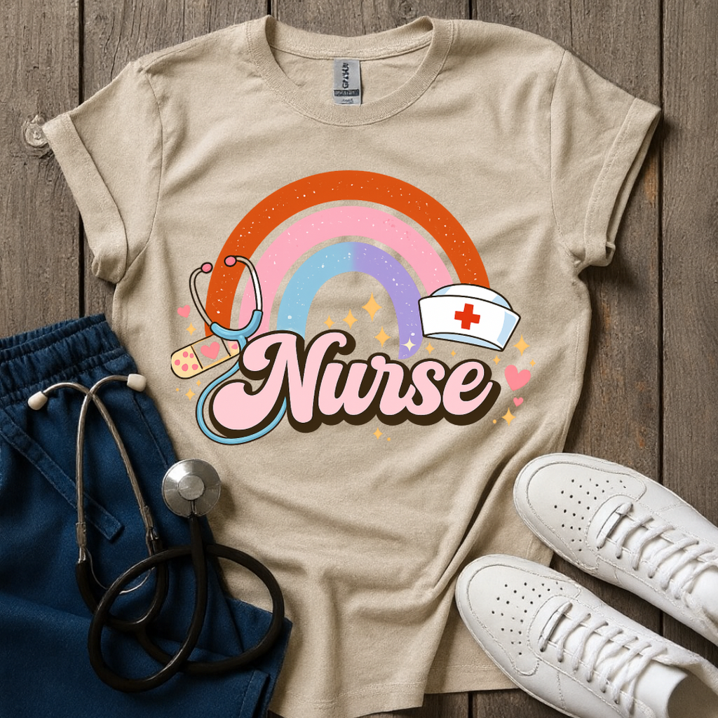 Rainbow Nurse Energy T-Shirt