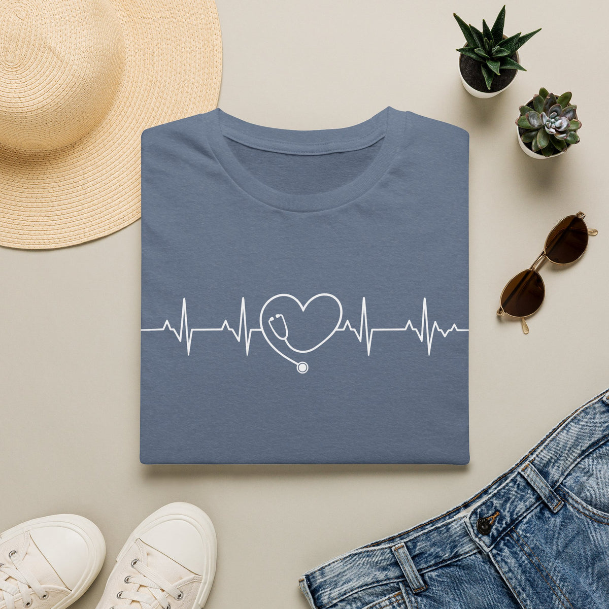Heartbeat Stethoscope T-Shirt