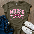Nurse Babe Bow T-Shirt