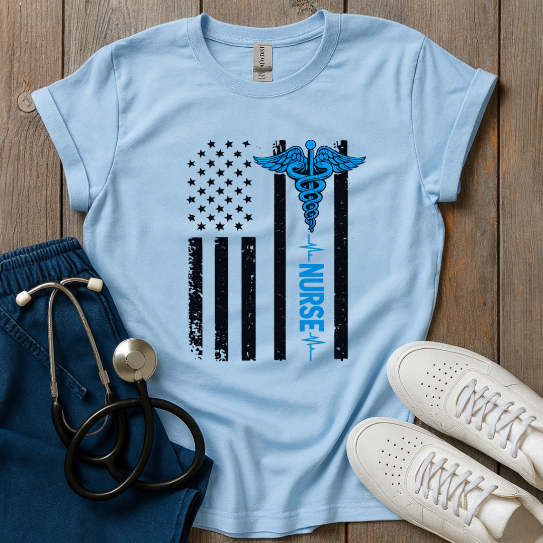 Blue Line Nurse T-Shirt