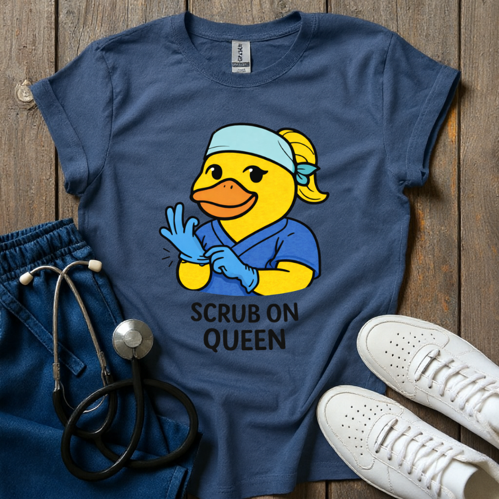 Scrub On Queen T-Shirt