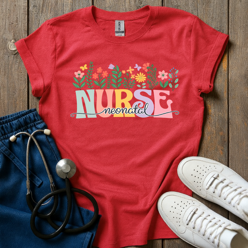 Blooming Neonatal Nurse T-Shirt