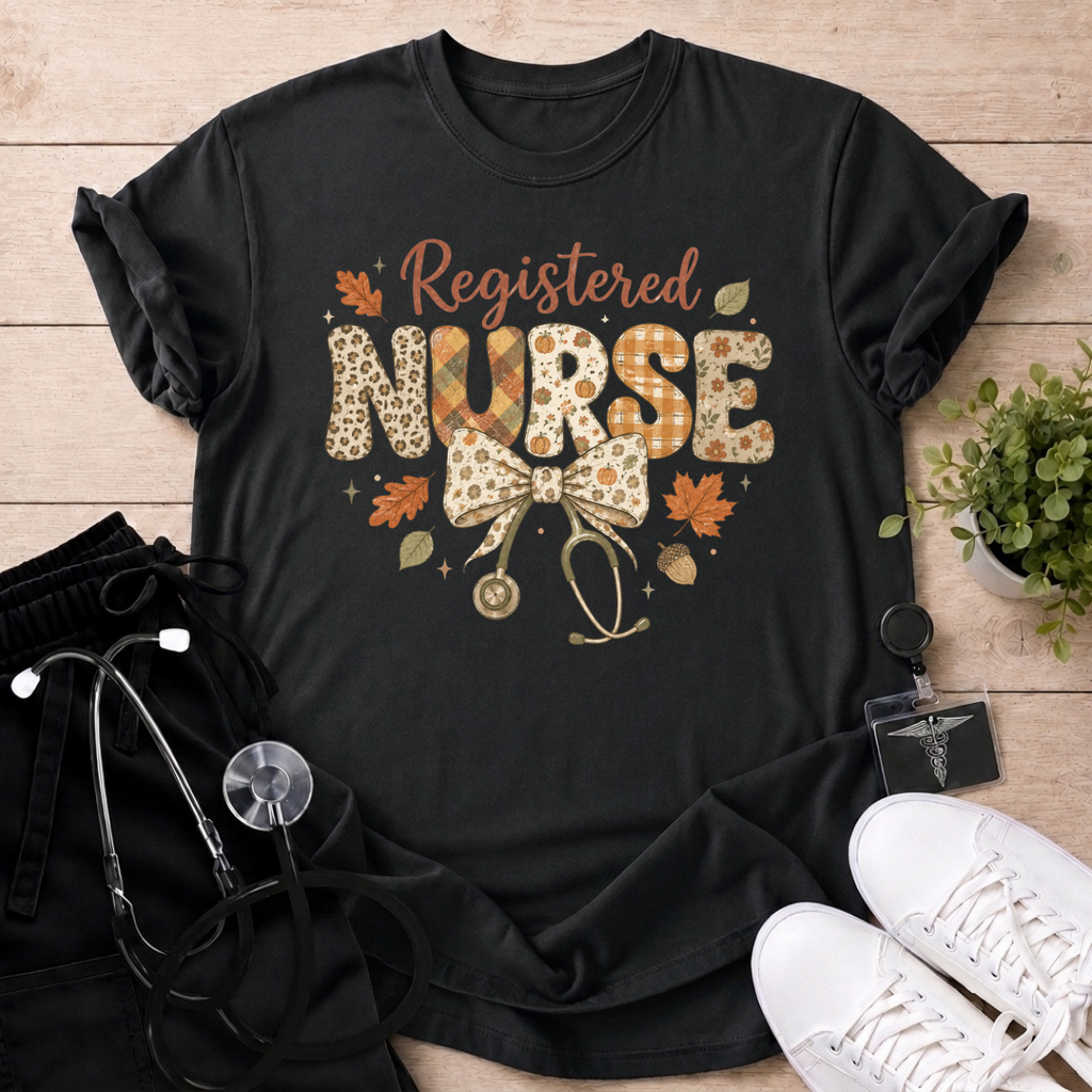 Fall Floral RN T-Shirt