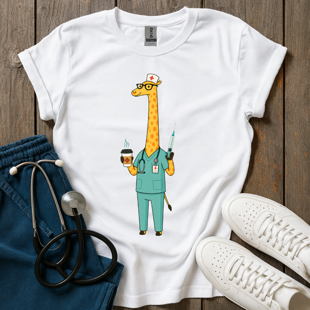 Giraffe Nurse T-Shirt