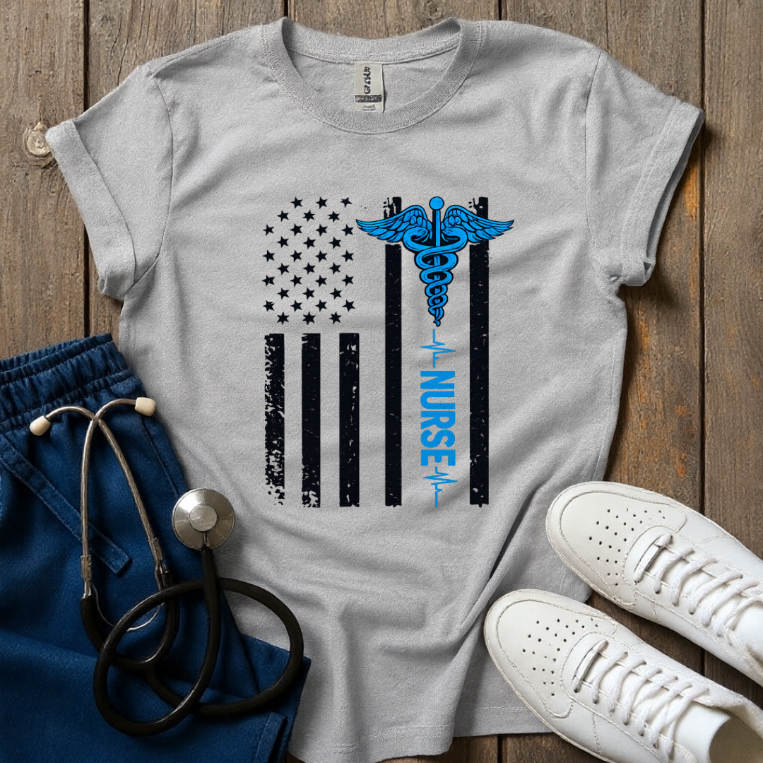 Blue Line Nurse T-Shirt
