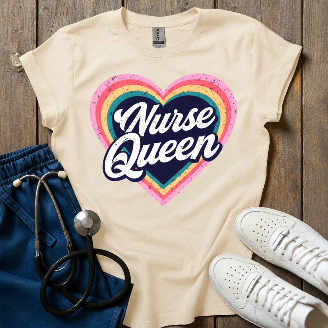 Heart Nurse Queen T-Shirt