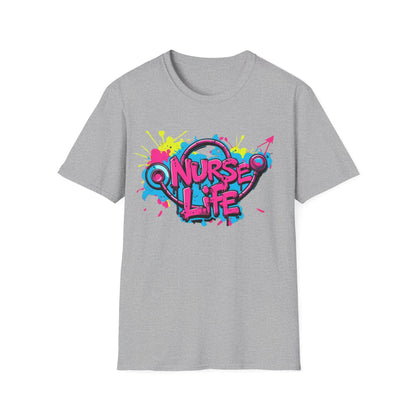 Nurse Life Graffiti T-Shirt