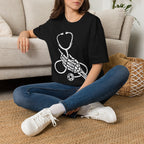 Skeleton Hand Stethoscope T-Shirt