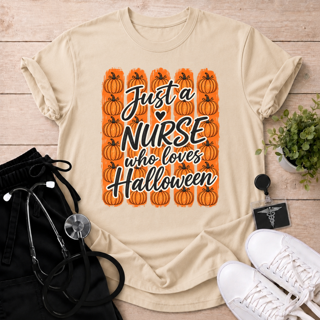 Nurse Who Loves Halloween T-Shirt