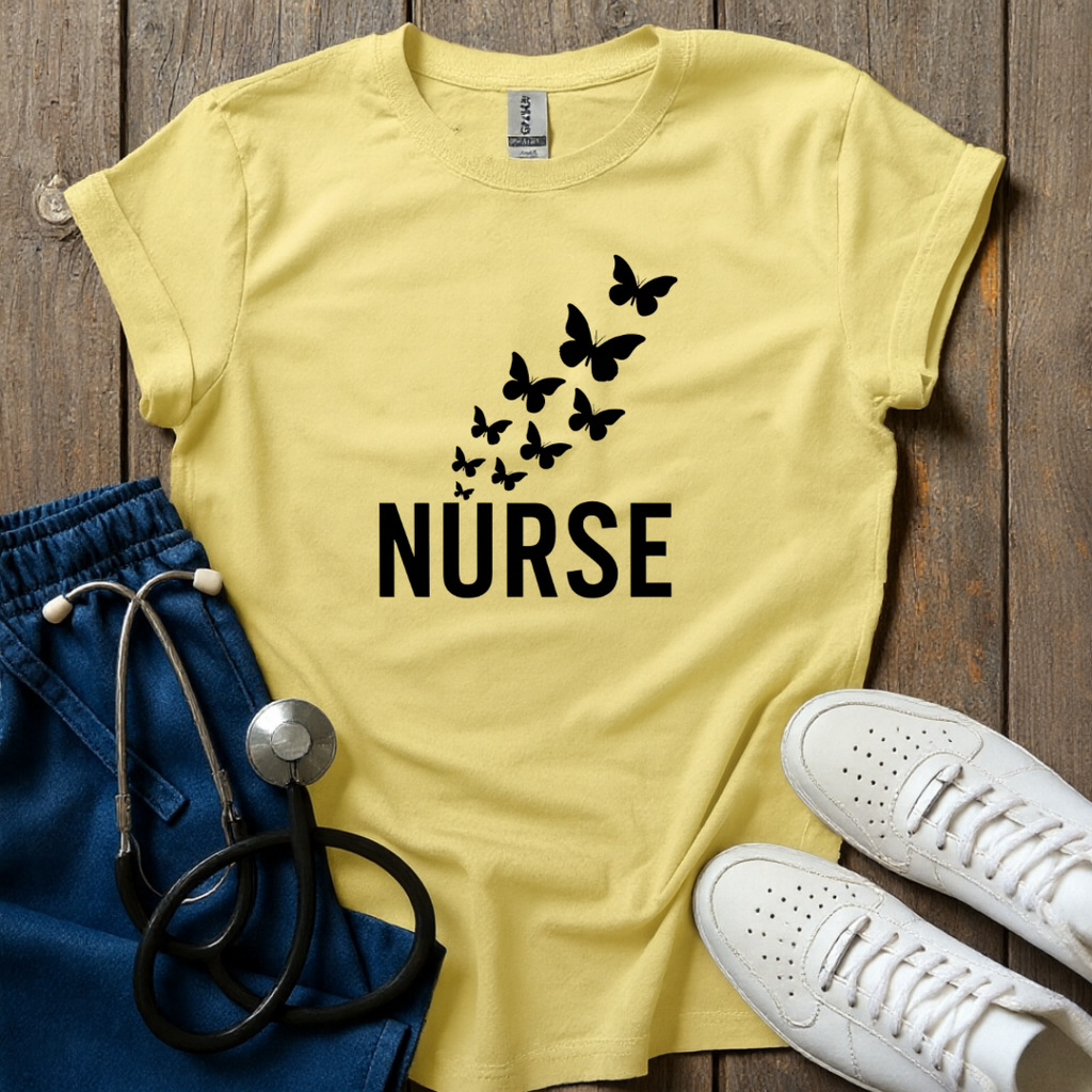 Nurse Butterfly T-Shirt
