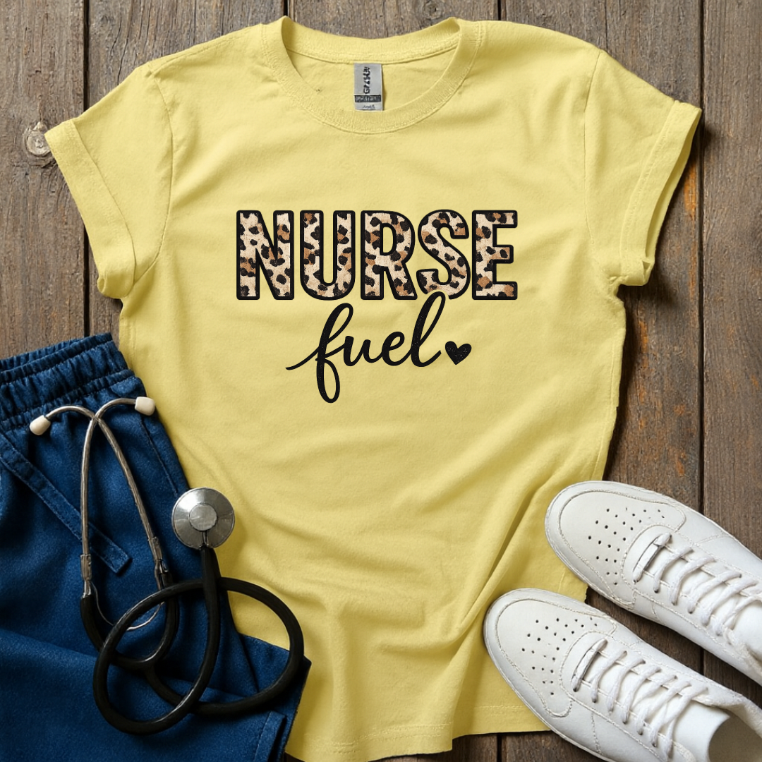 Leopard Nurse Fuel T-Shirt