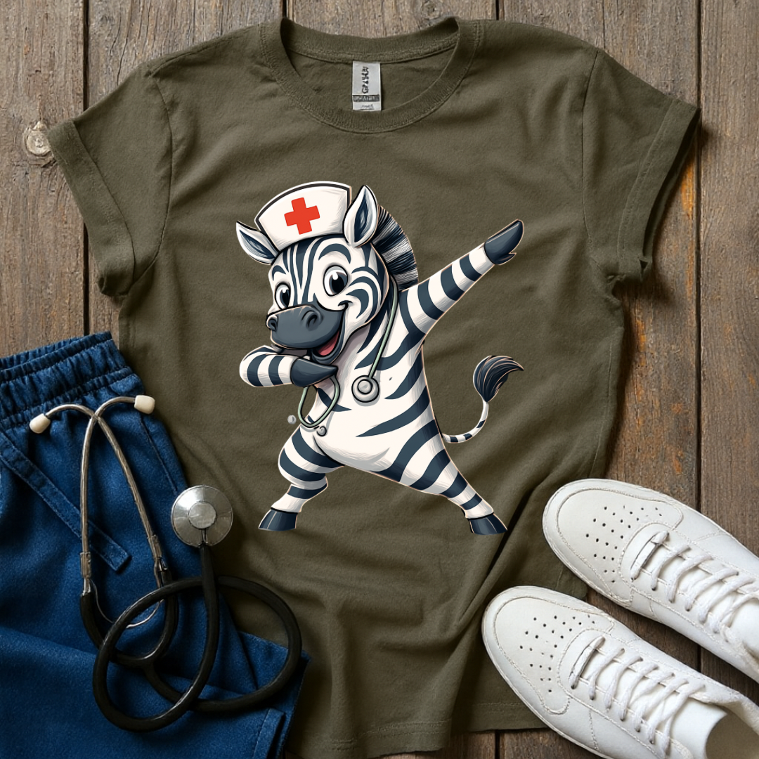 Zebra Nurse T-Shirt