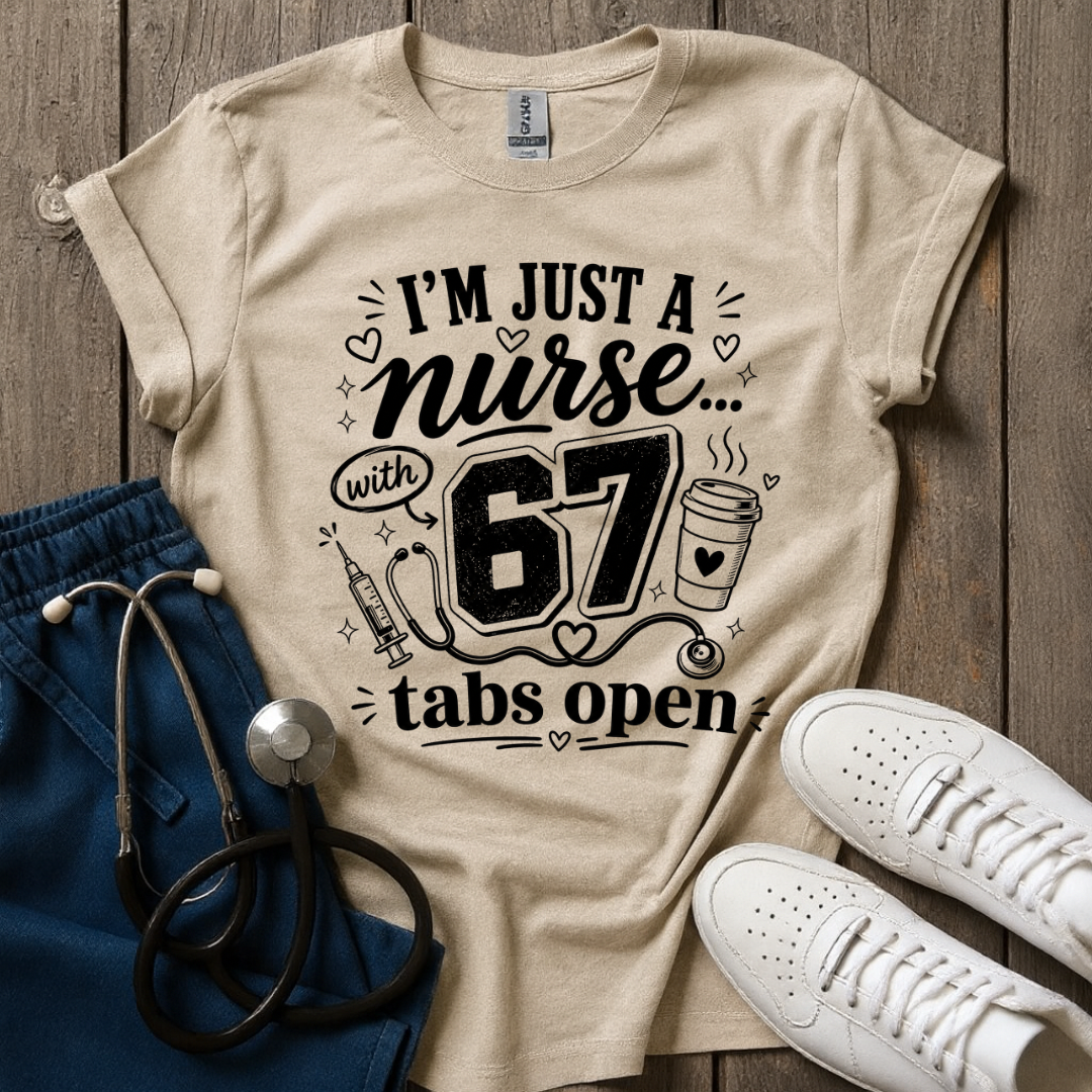67 Tabs Open T-Shirt