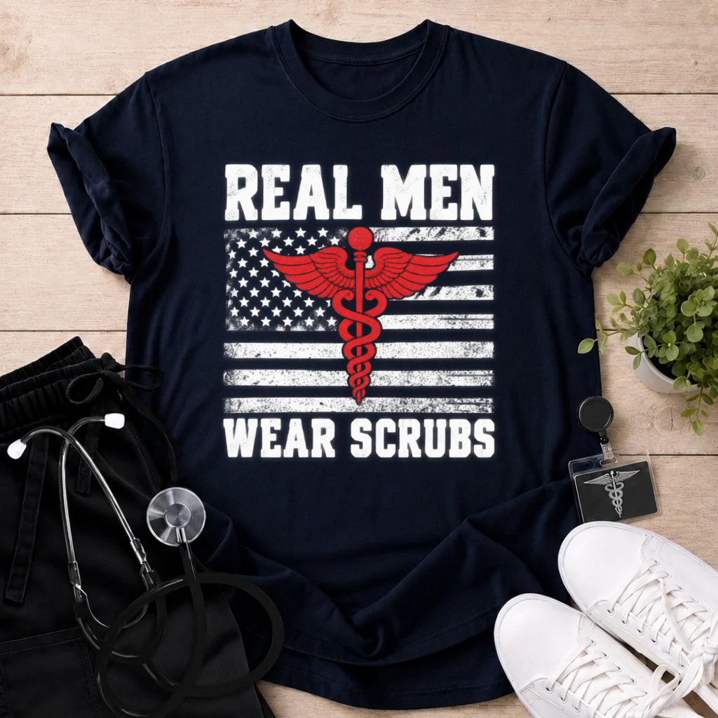 Real Men Wear Scrubs T-Shirt