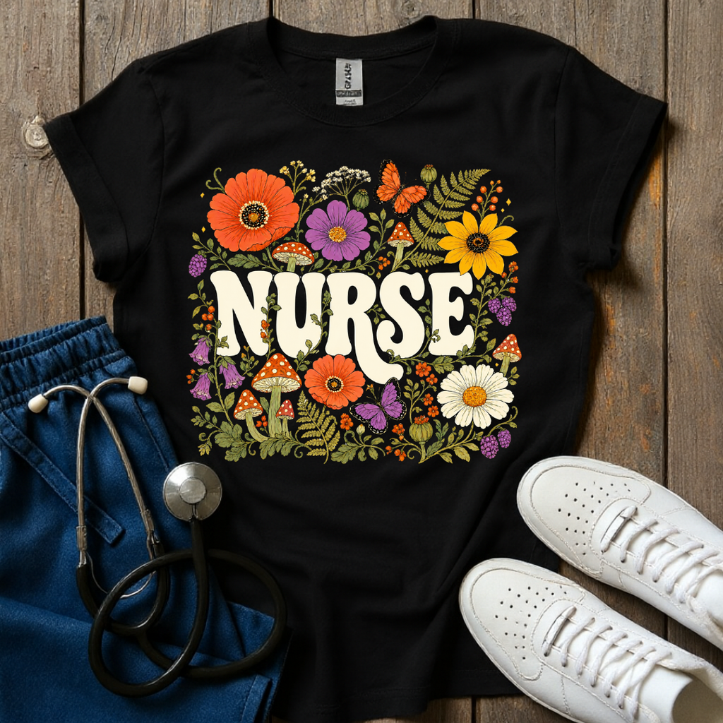 Botanical Nurse T-Shirt