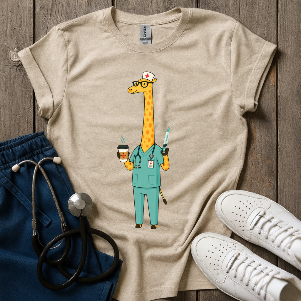 Giraffe Nurse T-Shirt