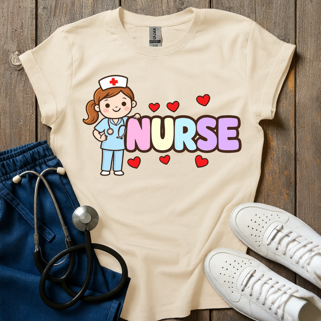 Cute Nurse Love T-Shirt