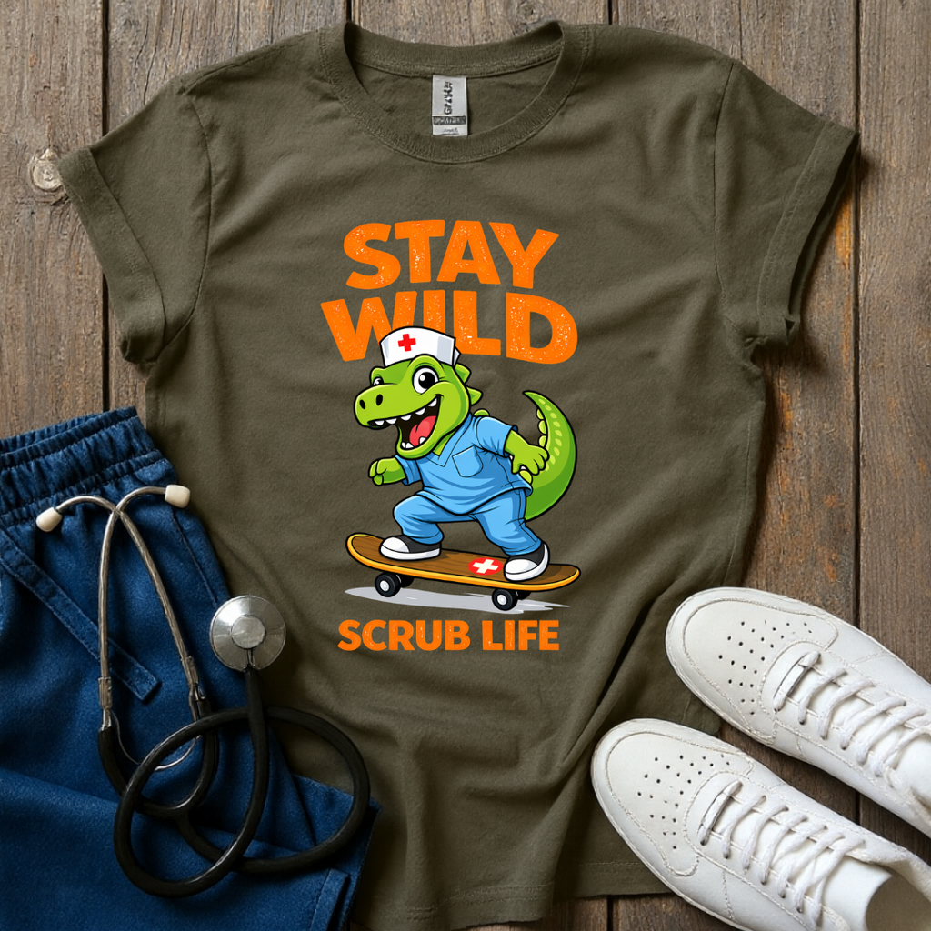 Dino Nurse Wild T-Shirt